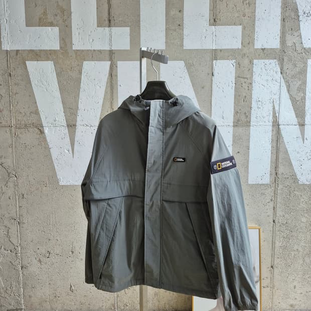 내셔널지오그래픽 후드 바람막이 자켓