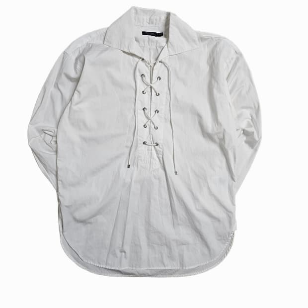 [S/P]폴로 랄프로렌 보헤미안 코튼 레이스업 턱시도 셔츠