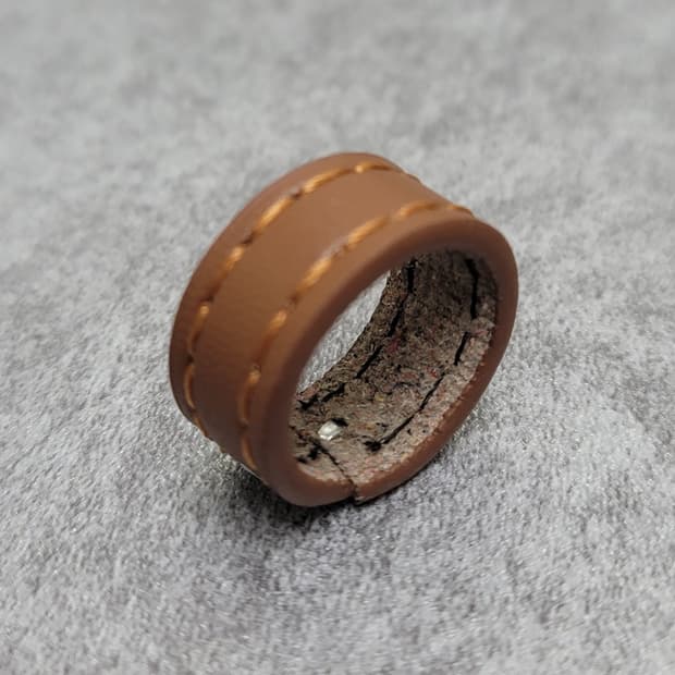 vintage leather ring