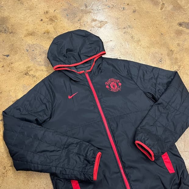 [정품/95,m] 나이키 맨유 리버시블 양면 패딩 자켓 b8