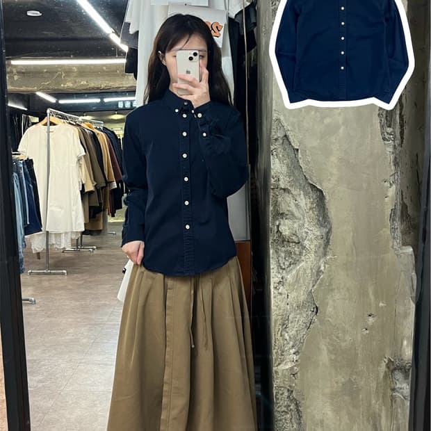 말보로 클래식 셔츠 네이비 S #csz3975