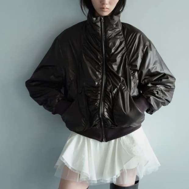 세릭 하이넥 셔링 집업