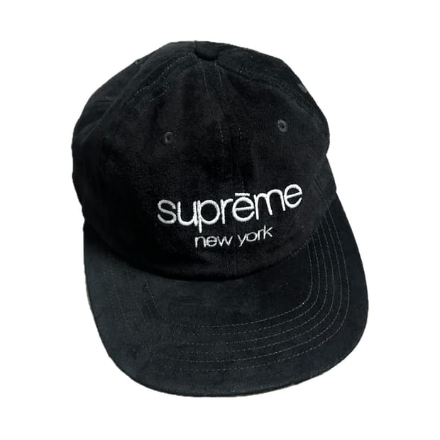 슈프림 스웨이드 캡 모자 