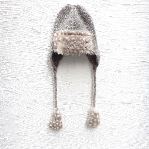 Poncho ear cap bambi beanie