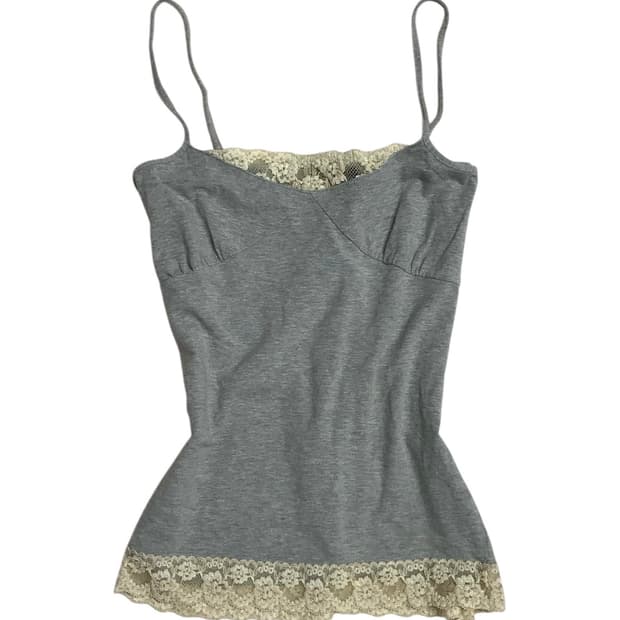 일본 빈티지 레이스 멜란지 슬리브