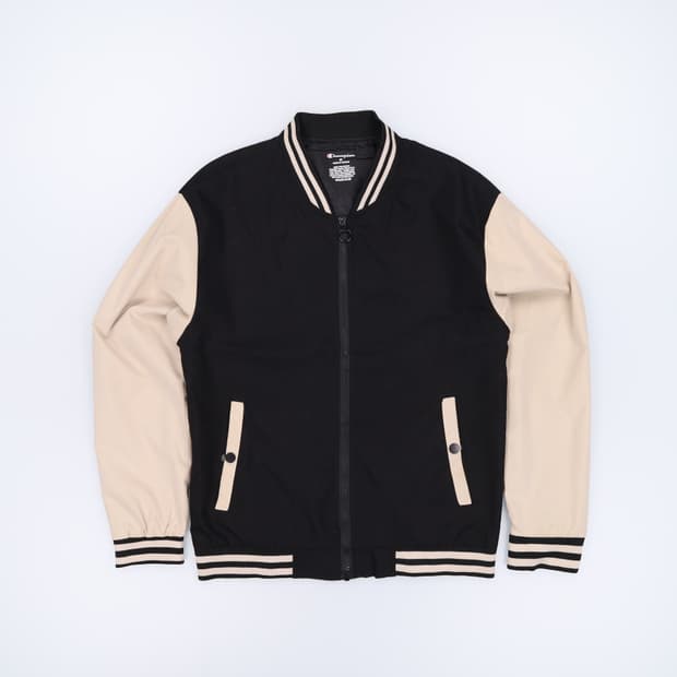 [S] 챔피언 블랙 빈티지 스타디움 바시티 자켓 3802