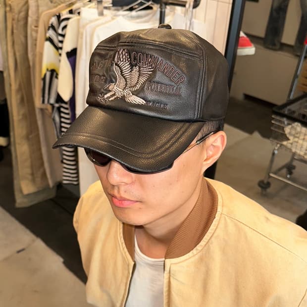 90’s Tactical Bike leather trucket cap