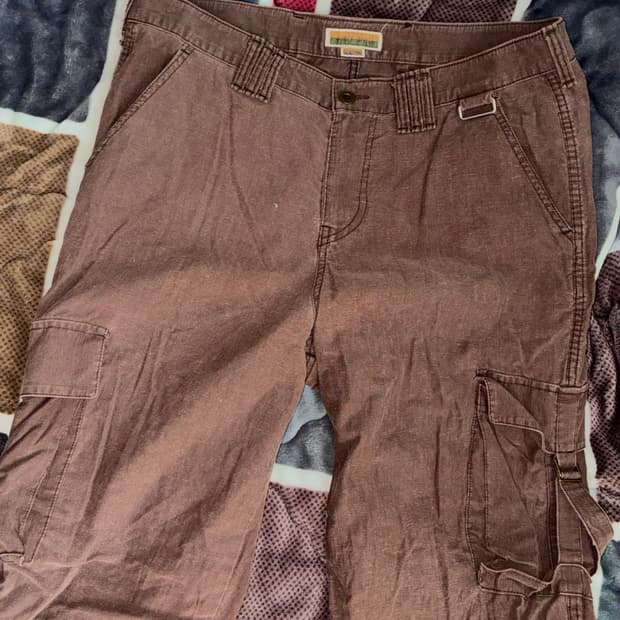 y2k 그런지 브라운 카고 팬츠 