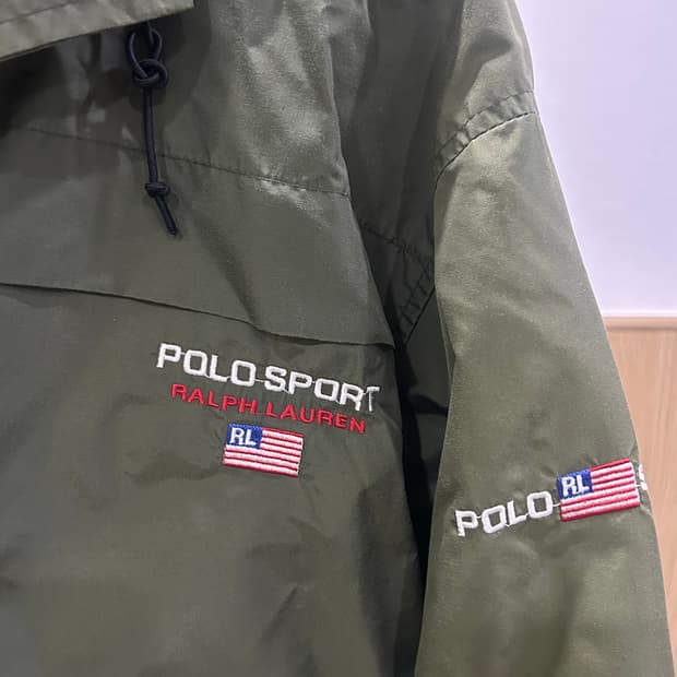 폴로 빈티지 바람막이 카키