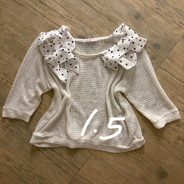 콜자 colza 니트탑 도트 갸루 