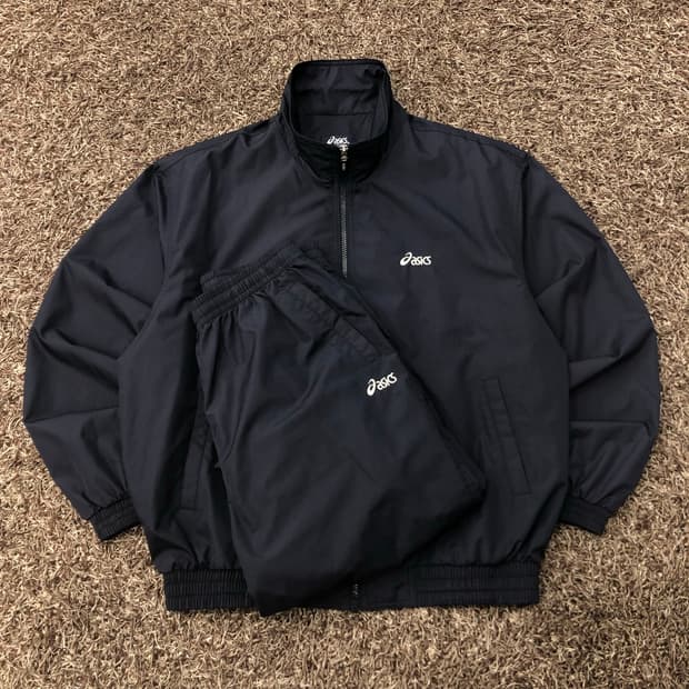 아식스 윈드브레이커 바람막이 상하의 세트 셋업