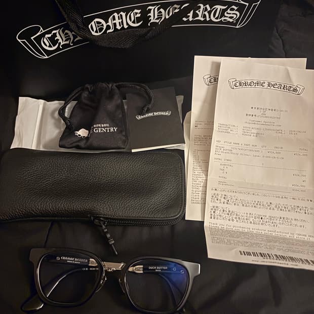 크롬하츠 덕버터 블랙 실버