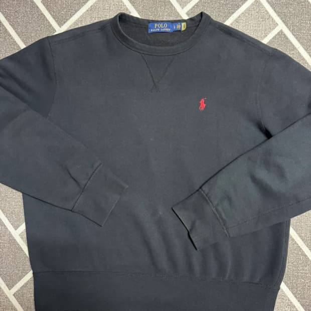 폴로 랄프로렌 블랙 맨투맨 L