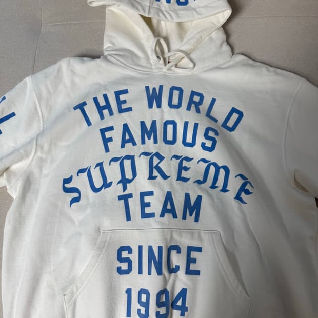 Supreme Team Flocked Hooded Sweatshirt