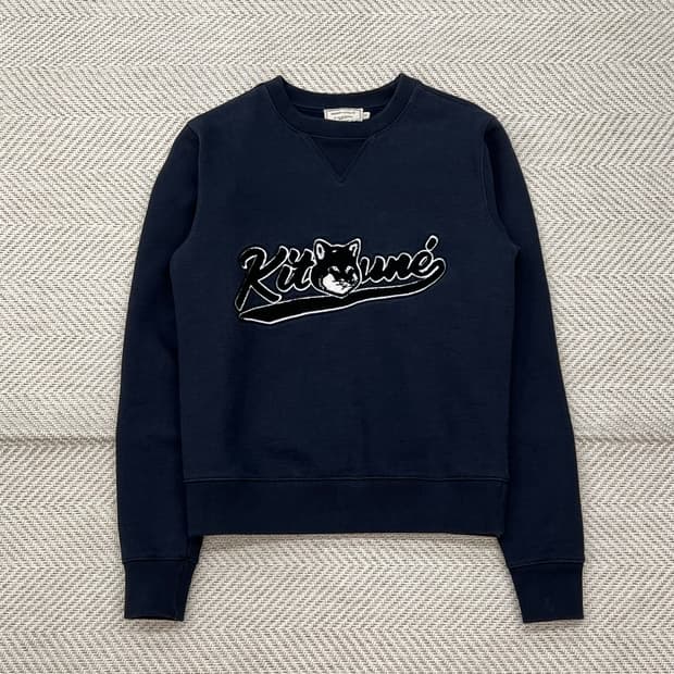 메종키츠네 로고자수 스웻셔츠 r2316