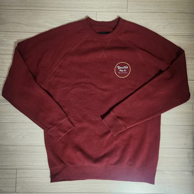 Brixton 버건디 랭글런 맨투맨