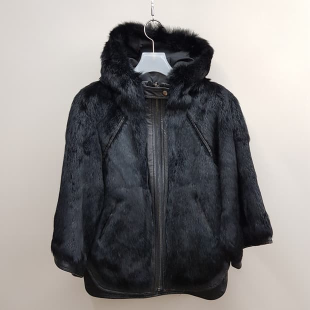 코스튬내셔널 리버시블 퍼 후드 코트 40사이즈