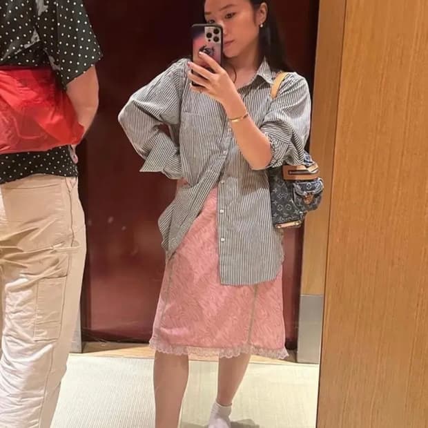 Sandy Liang 샌디리앙 레이스 트림 스커트