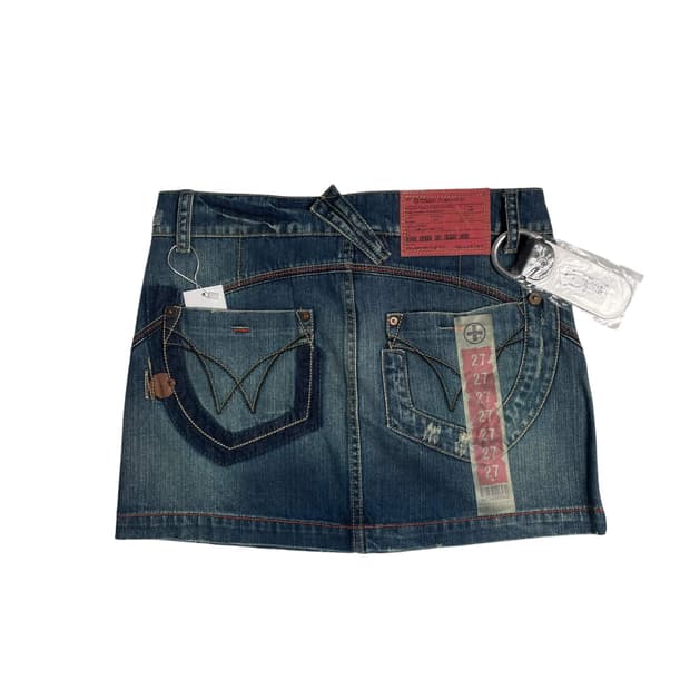 Tough jeansmith 스티치 미니 스커트