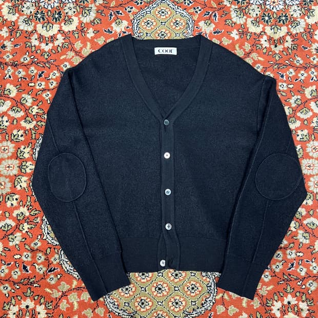 [M] 쿠어 오버핏 울 가디건 블랙