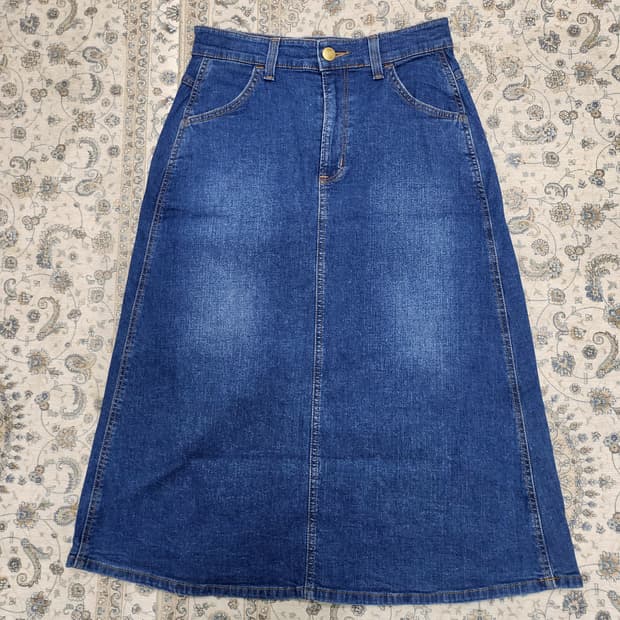 랭글러 A라인 데님 스커트 M (26-27)