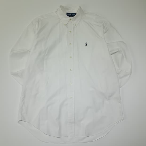 CL409 L 폴로 90s 코튼 버튼다운 포니자수 화이트 셔츠 남방