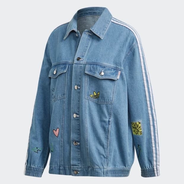 아디다스x피오루치 데님 자켓 m