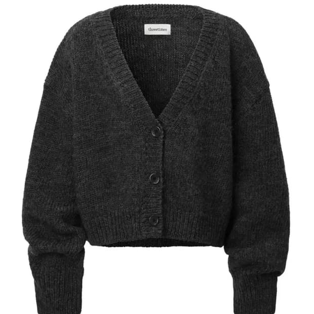 쓰리타임즈 powder cardigan shorts