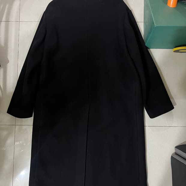 Lownn Black Wool Cashmere Coat
