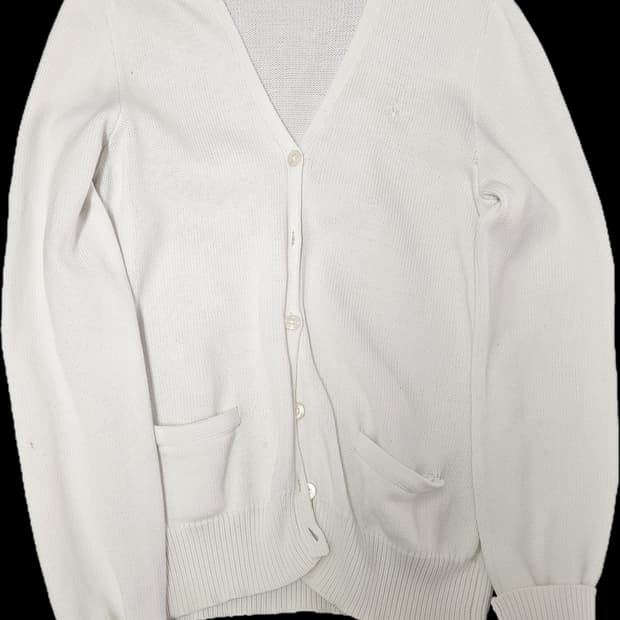폴로 랄프로랜 화이트 니트 가디건(네고가능)
