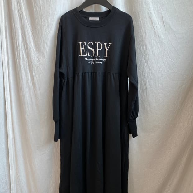 블랙 레터링 롱원피스(M)