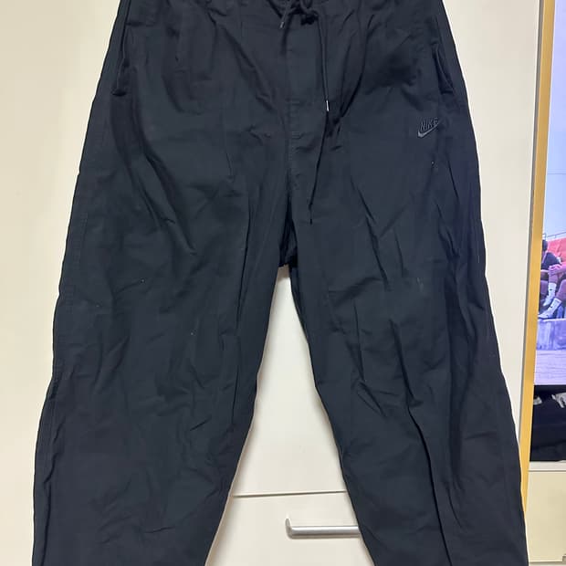 나이키 와이드 면팬츠