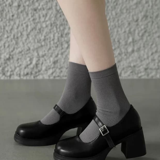 착한구두 통굽 메리제인 힐