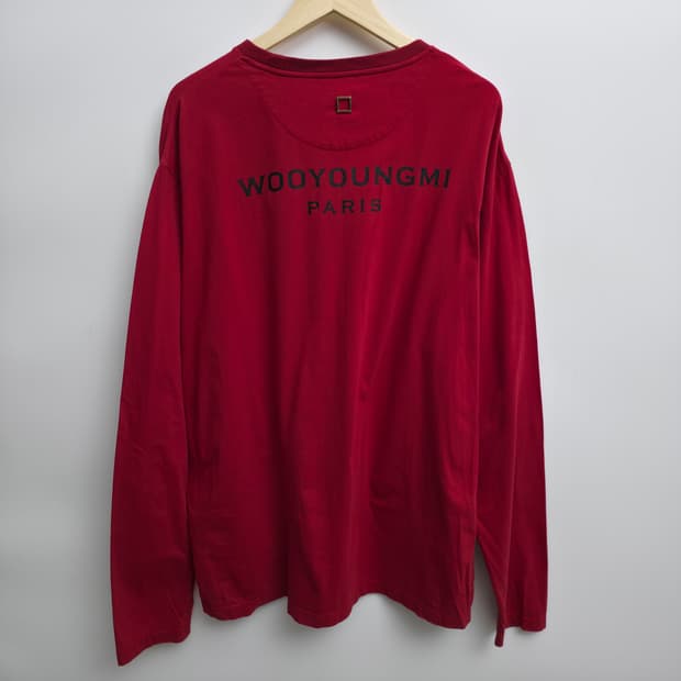 [XXL,52] 우영미 코튼 백로고 롱슬리브
