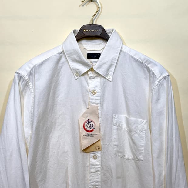 BACK NUMBER 와시 데님 셔츠