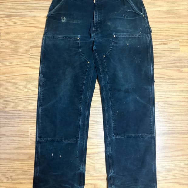 칼하트 더블니 블랙 USA 36 10s