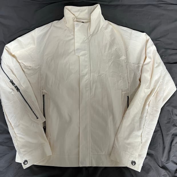 (4) 산산기어 어파인 커브자켓 아이보리 1회착 새상품급