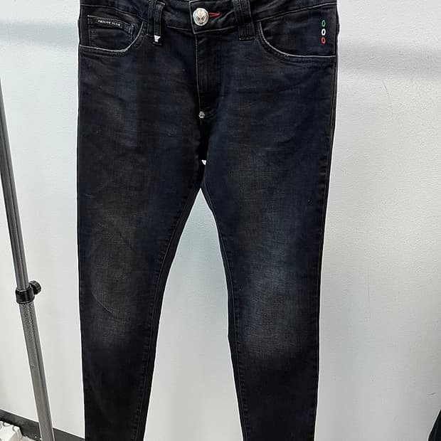 31-32) 필립플레인 스판 블랙진 