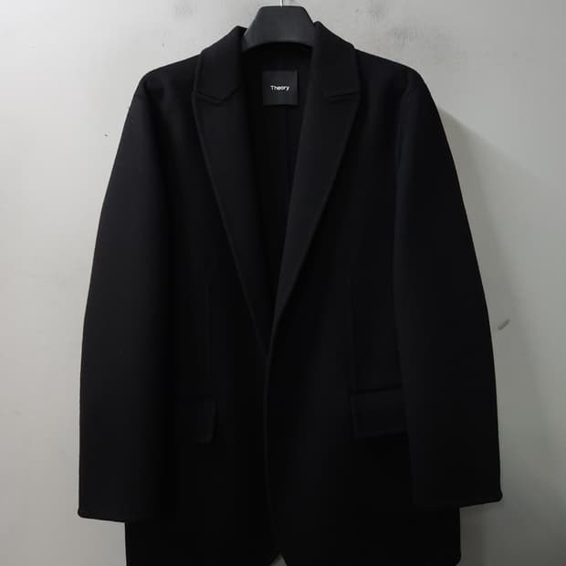 띠어리 Theory 여성 노버튼 캐시미어 코트 블레이저