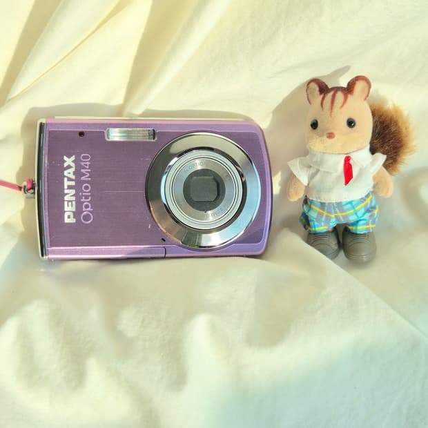 💜 펜탁스 Optio M40 퍼플 ✨ 감성디카 풀박스 세트 💕