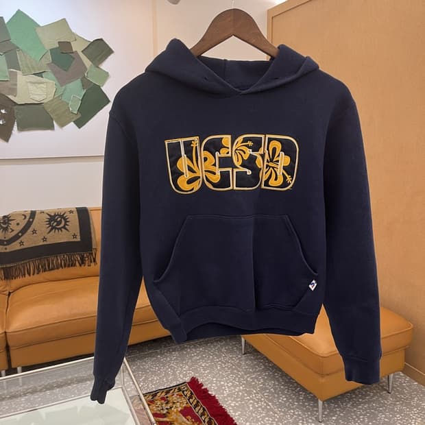 러셀 어센틱 UCSD 약기모 숏 후드티 85 C05511