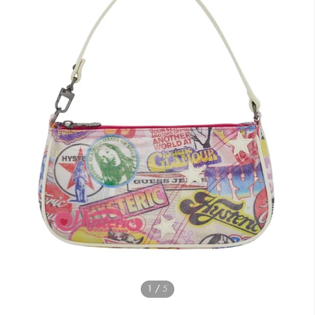 히스테릭글래머 x 게스진스 바게트 백