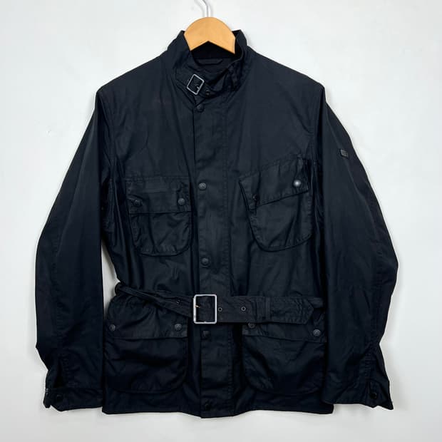 Barbour 바버 인터네셔널 왁스 벨티드 자켓