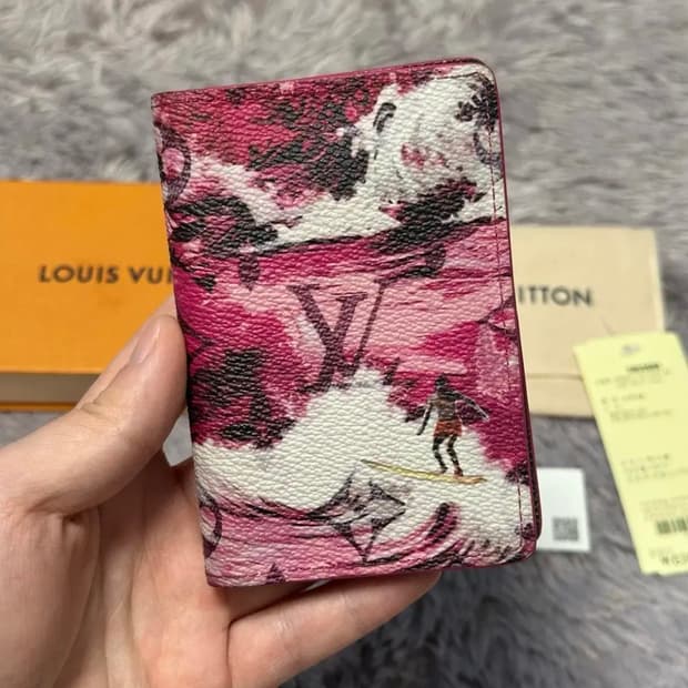 [한정판] 루이비통 이클립스 서핑 오거나이저 카드지갑 핑크