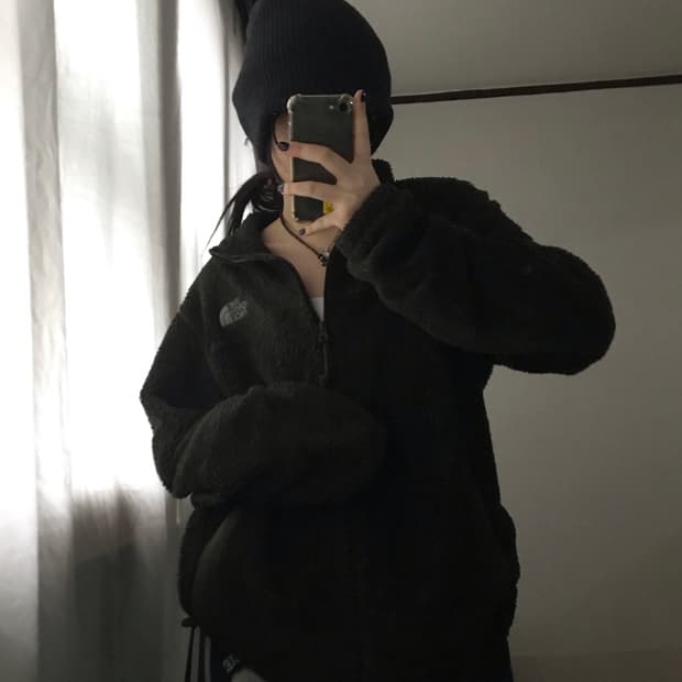 노페 카키 후리스