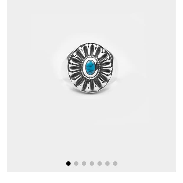 렌도 Turquoise Clam 반지