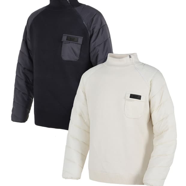 PXG 남성 반지퍼 방풍 패딩