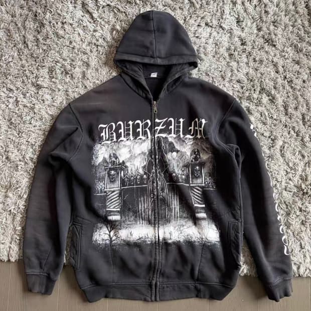 빈티지 90-00s Burzum Hoodie