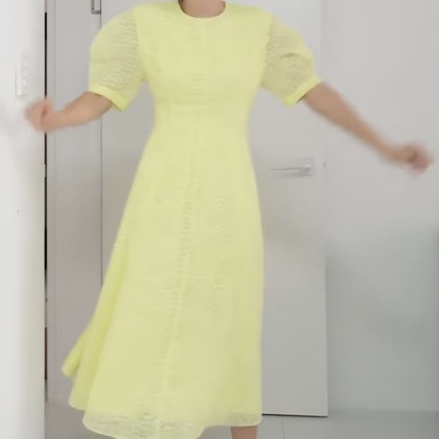 앤유 김나영 포지타노 레몬밤 롱원피스