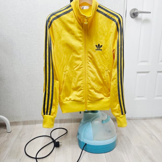 (90)S ☆초대장급☆ 아디다스 파이어버드 백로고 [옐로우실버]트랙탑져지